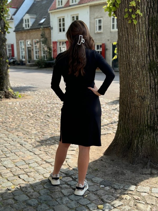 Travelstof jurk Gigi black - Afbeelding 3