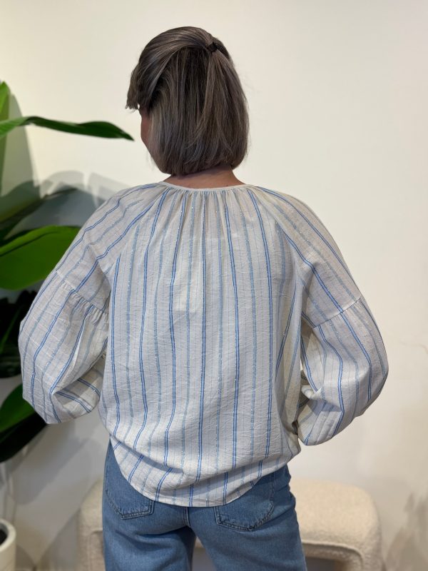 Blouse Gemmie blauw - Afbeelding 5