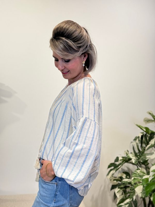 Blouse Gemmie blauw - Afbeelding 2