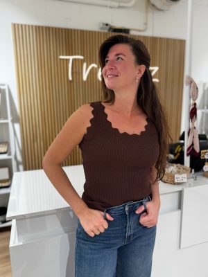 Topje Kate bruin
