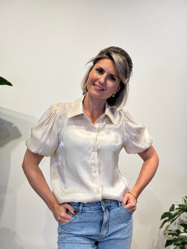 Blouse Diana beige - Afbeelding 4