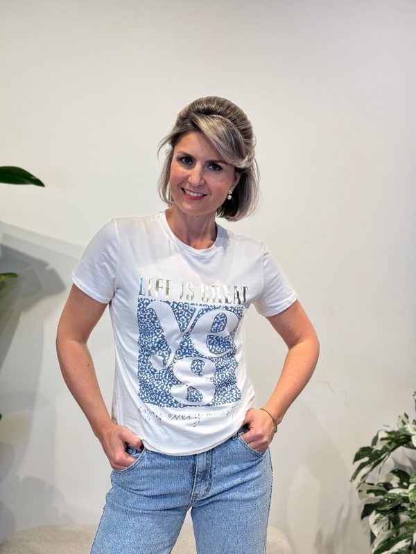 Shirtje Yes blauw - Afbeelding 3