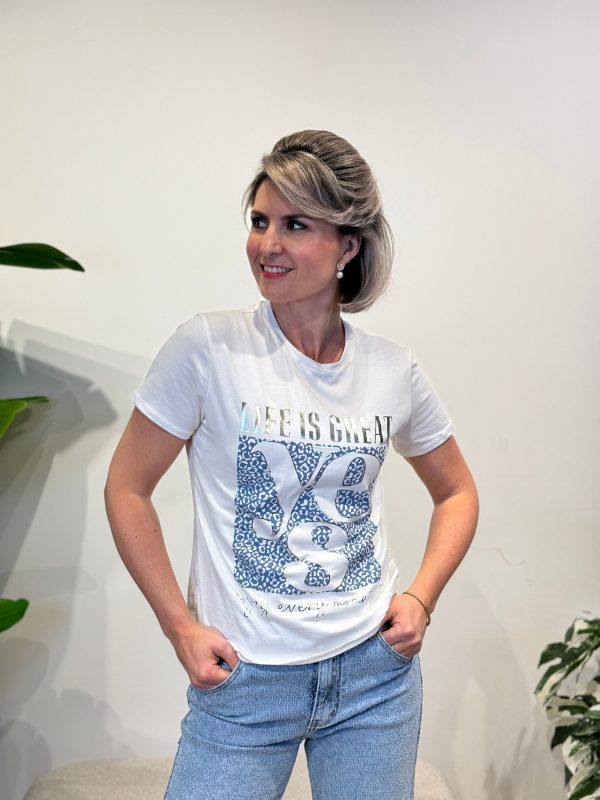 Shirtje Yes blauw - Afbeelding 2