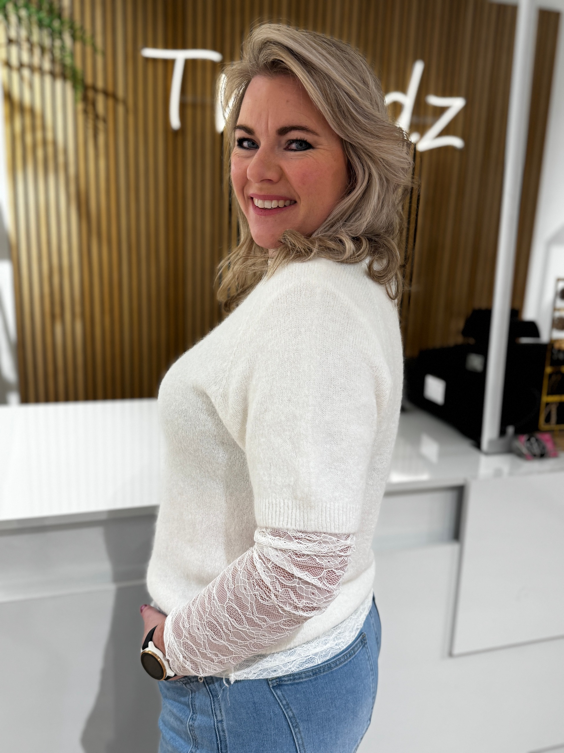 Truitje Renske off white - Afbeelding 2