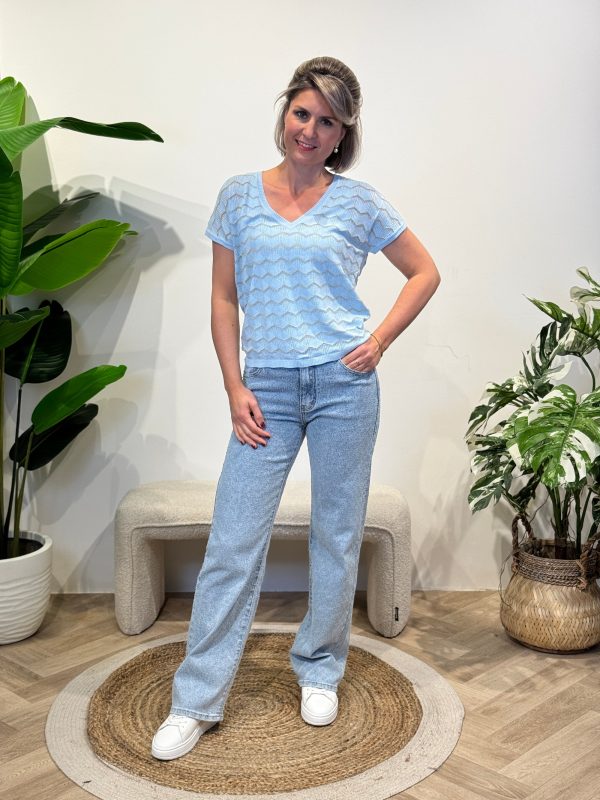 Shirtje Zigzag blauw - Afbeelding 5