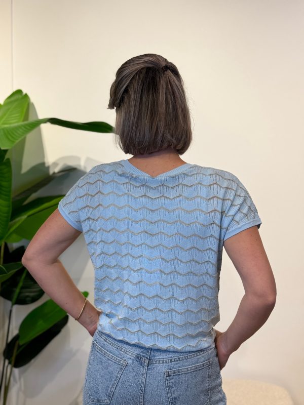 Shirtje Zigzag blauw - Afbeelding 4