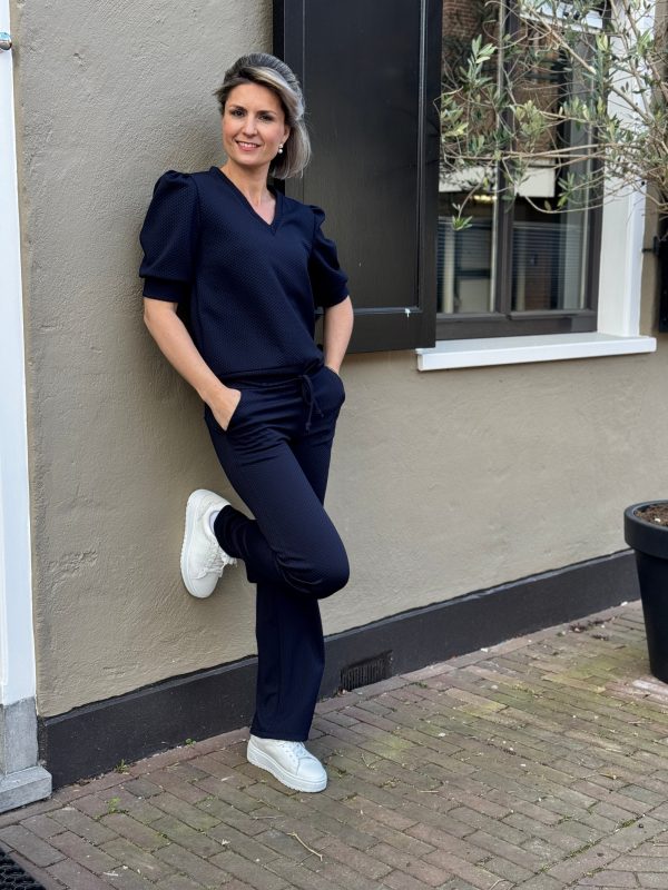 Broek Philou donkerblauw - Afbeelding 4