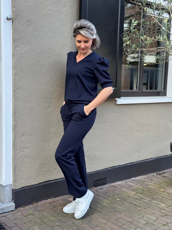 Broek Philou donkerblauw - Afbeelding 2