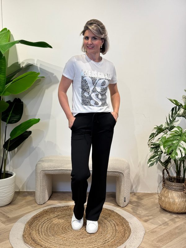 Shirtje Yes zwart - Afbeelding 3