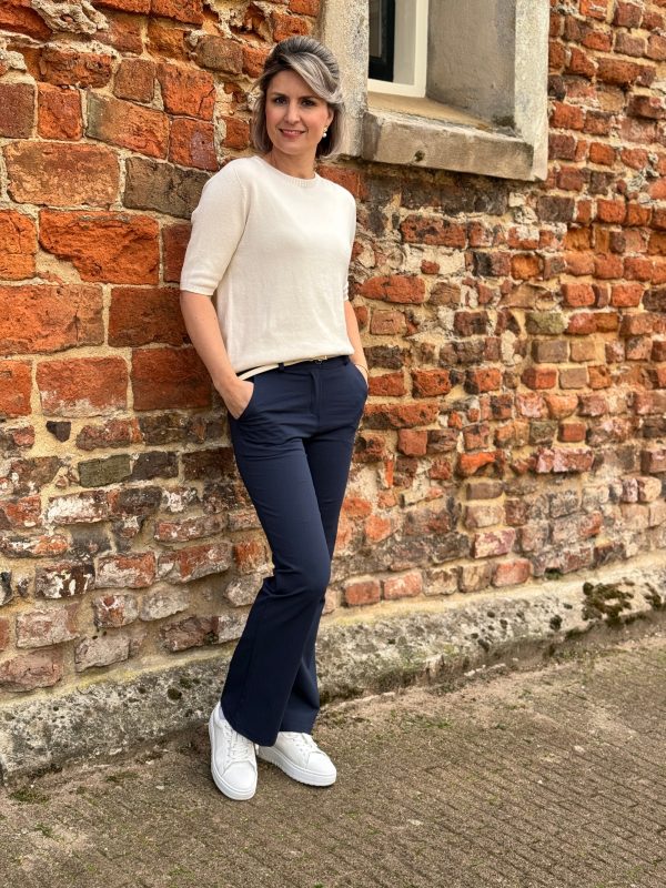Flared broek Lois donkerblauw - Afbeelding 6