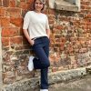 Flared broek Lois donkerblauw - Afbeelding 2
