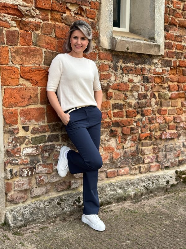 Flared broek Lois donkerblauw - Afbeelding 2