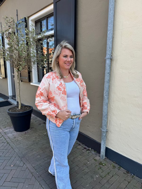 Jasje Tamira koraal/oranje - Afbeelding 2