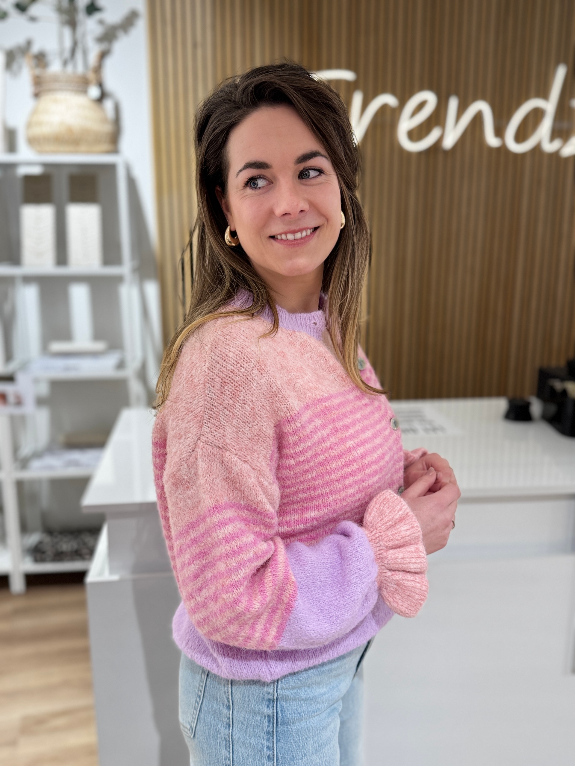 Vestje Daphne lila/roze - Afbeelding 2