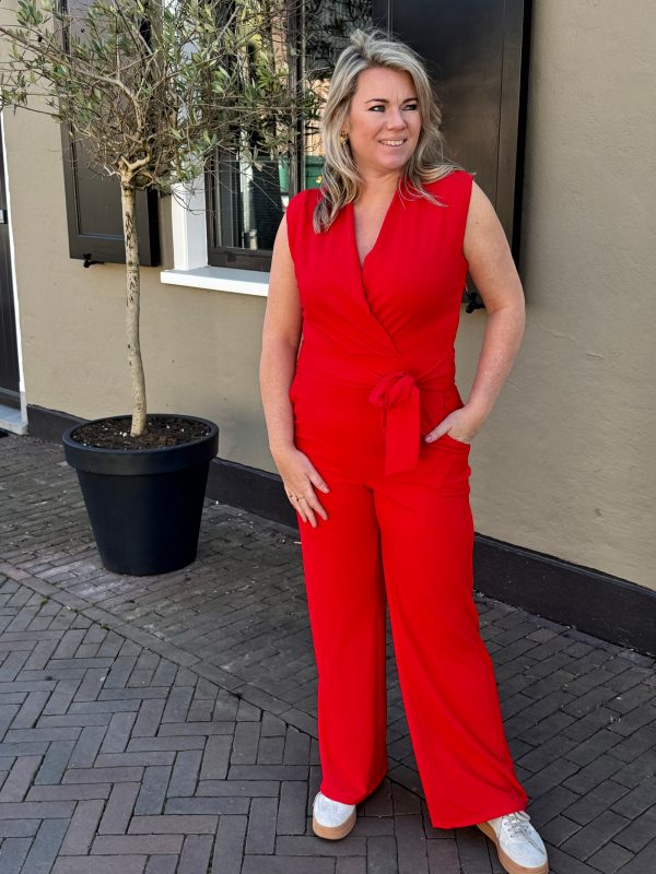 Jumpsuit Nancy rood - Afbeelding 5