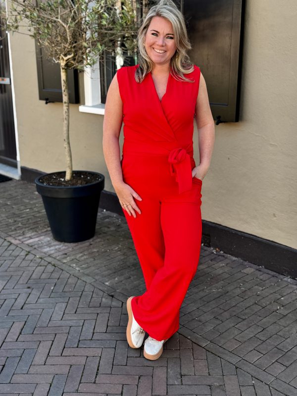 Jumpsuit Nancy rood
