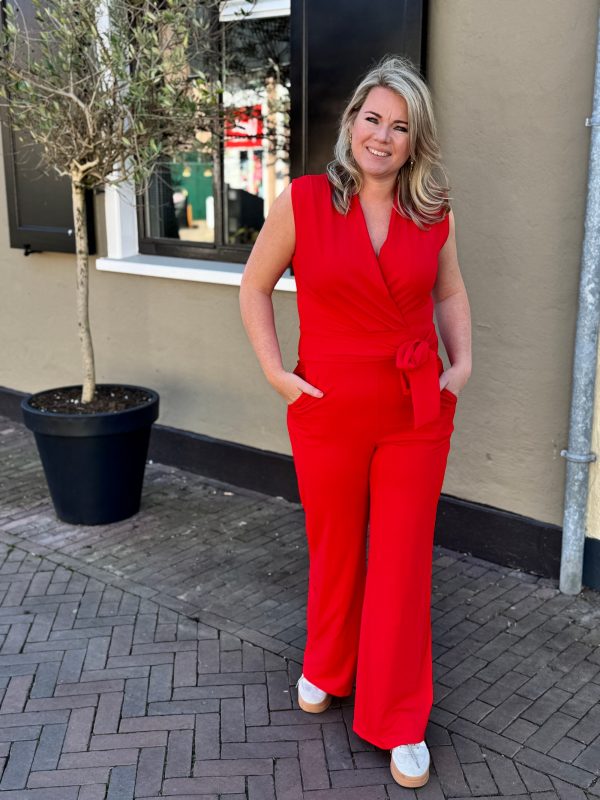 Jumpsuit Nancy rood - Afbeelding 3