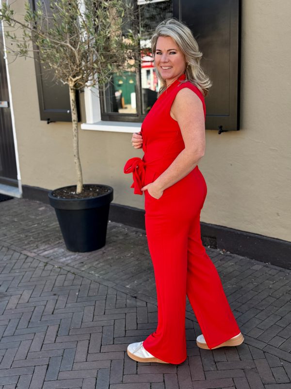 Jumpsuit Nancy rood - Afbeelding 2