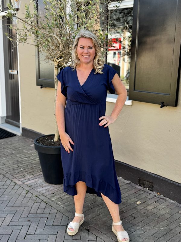 Jurk Annelot donkerblauw - Afbeelding 3