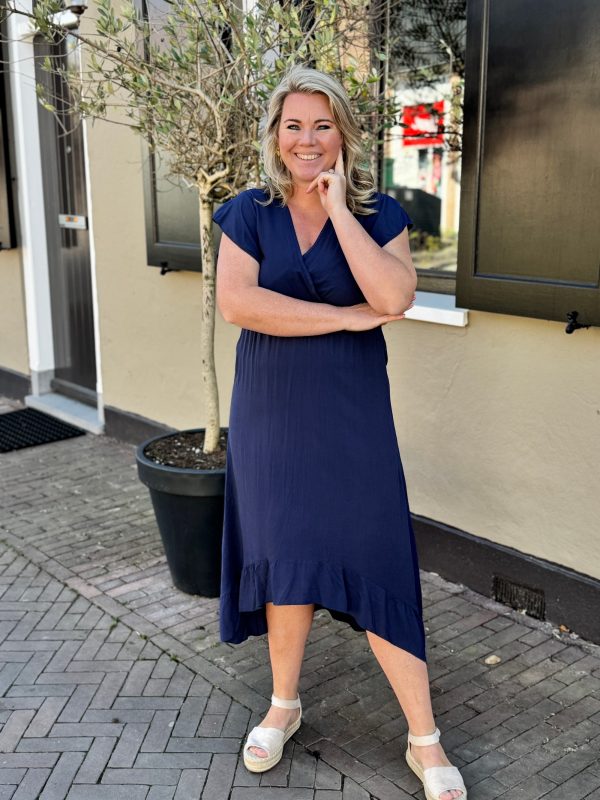 Jurk Annelot donkerblauw - Afbeelding 4