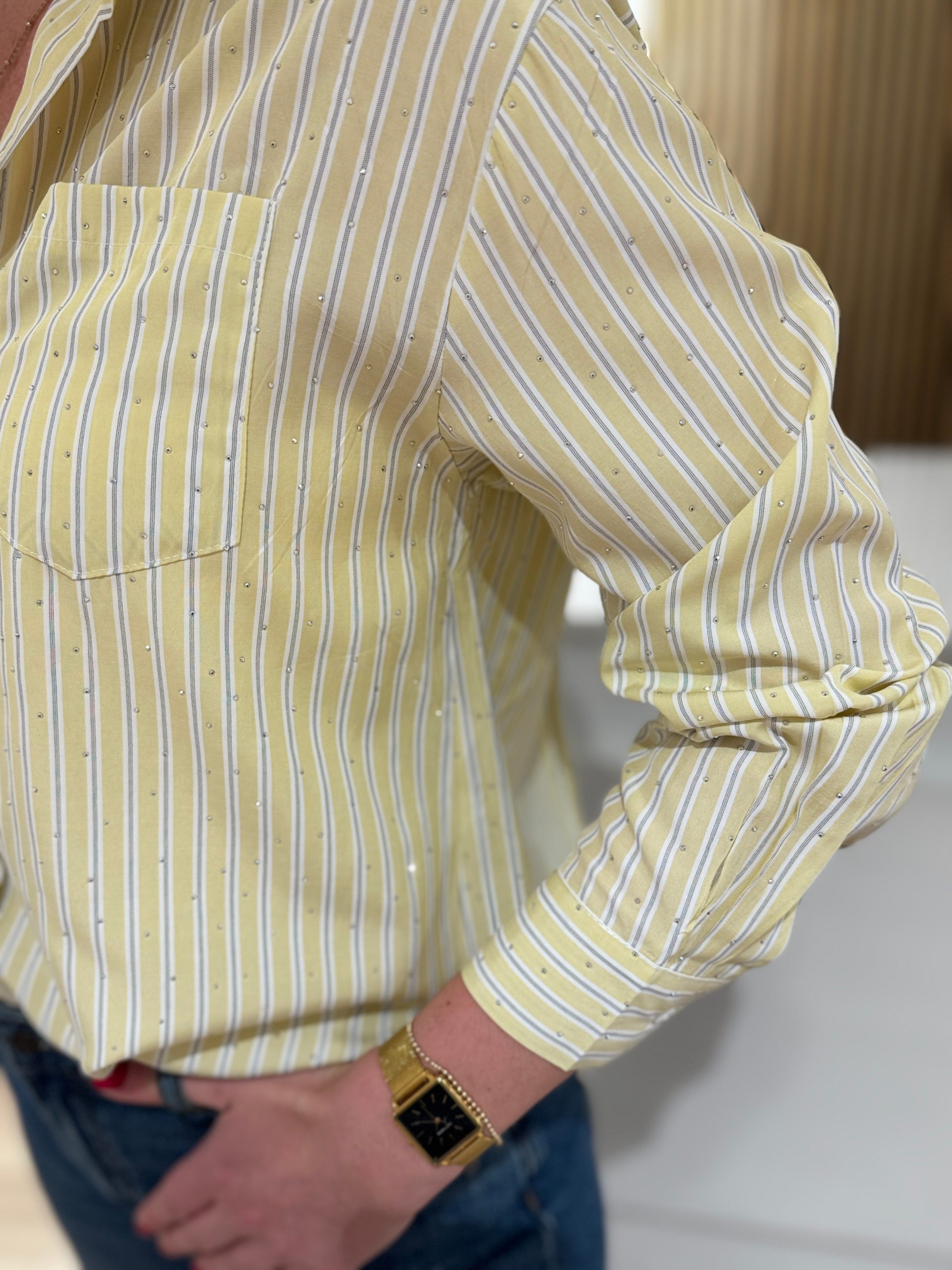 Blouse Gaby geel - Afbeelding 4