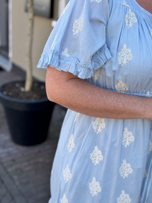 Jurk Kiki blauw - Afbeelding 4