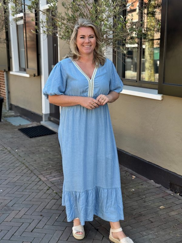 Jurk Whitney blauw - Afbeelding 7