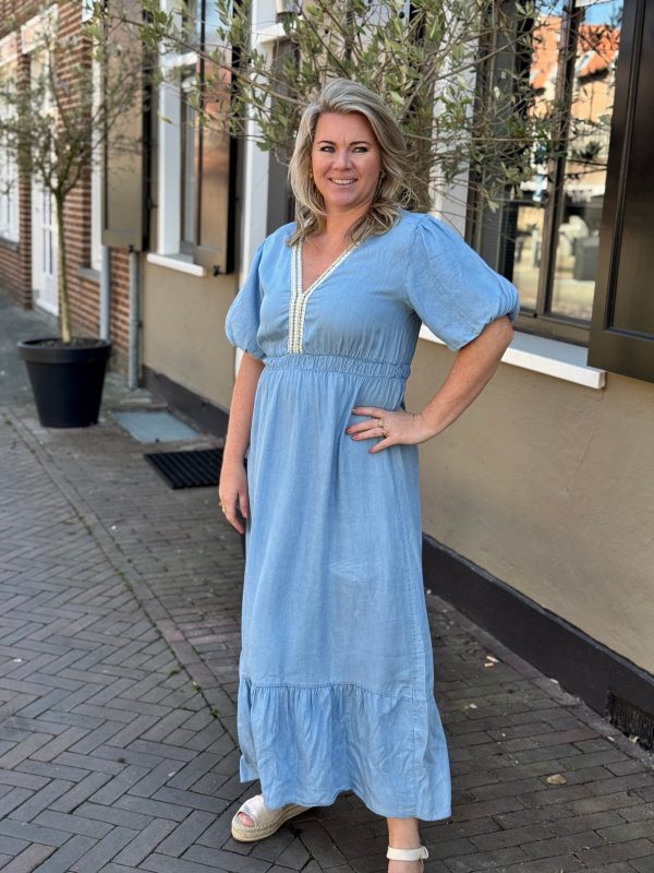 Jurk Whitney blauw - Afbeelding 5
