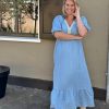 Jurk Whitney blauw - Afbeelding 2