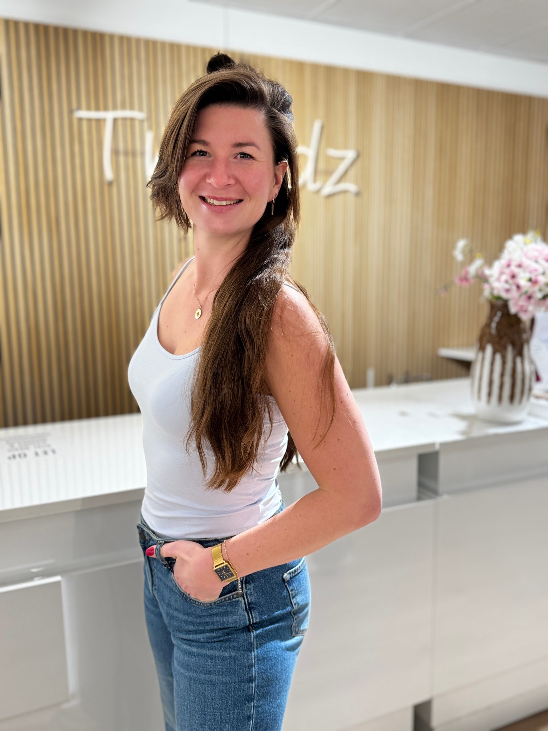 Topje Eveline blauw - Afbeelding 2