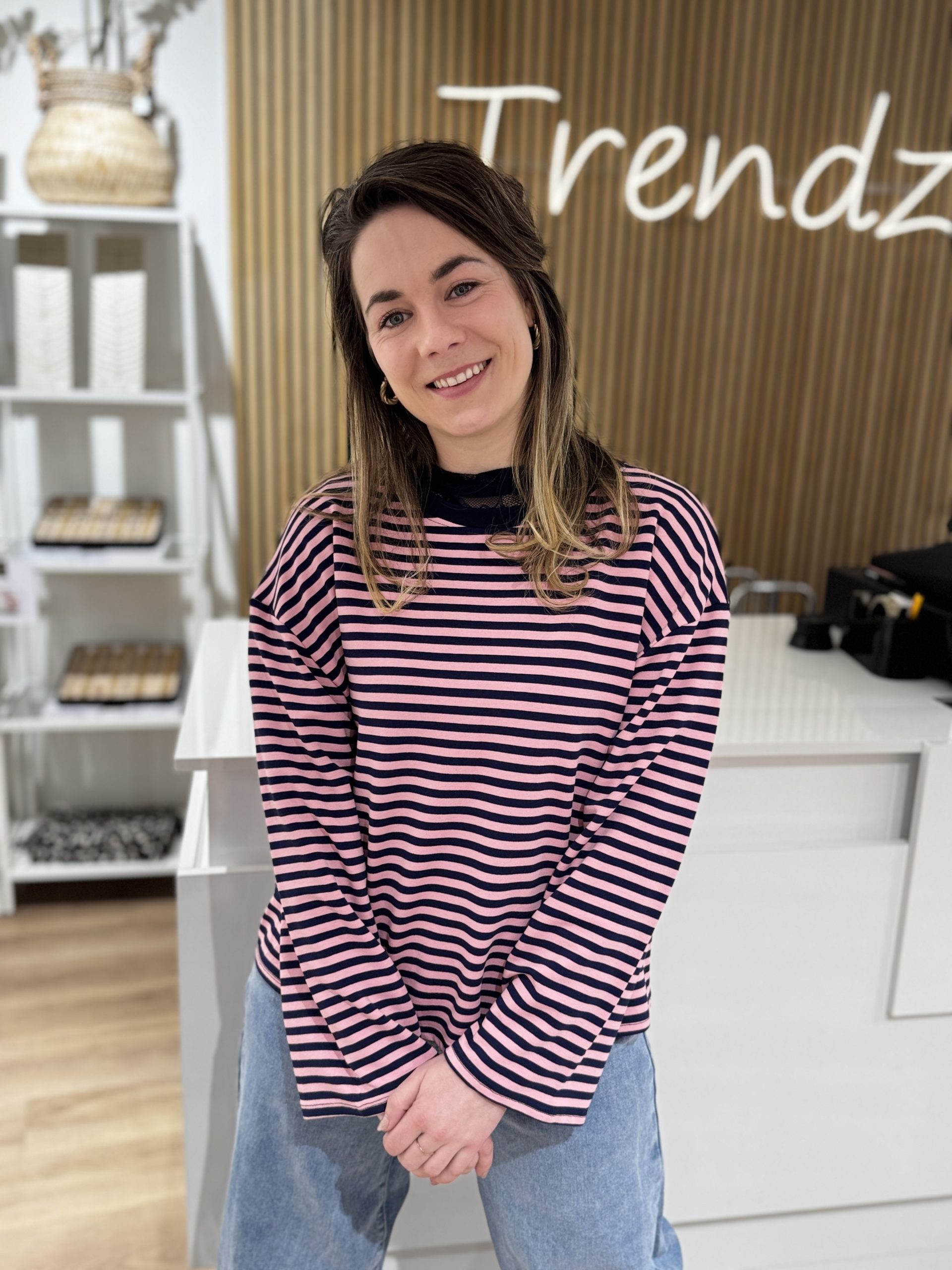 Truitje Demi navy/roze - Afbeelding 6