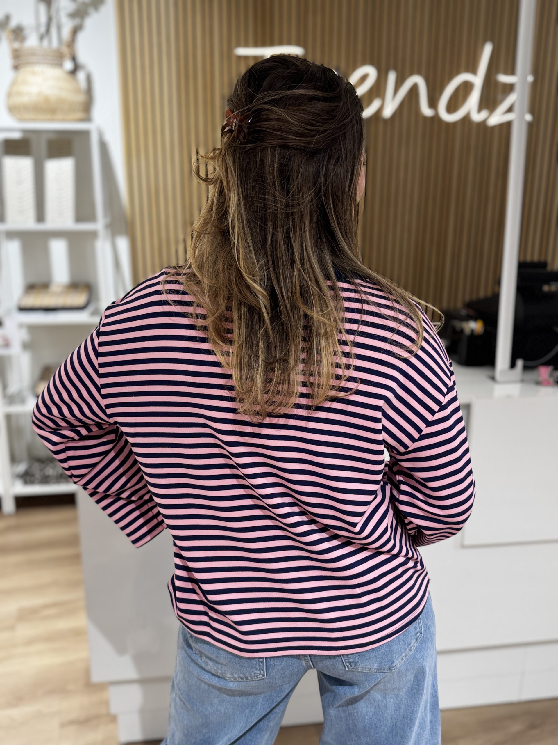 Truitje Demi navy/roze - Afbeelding 5