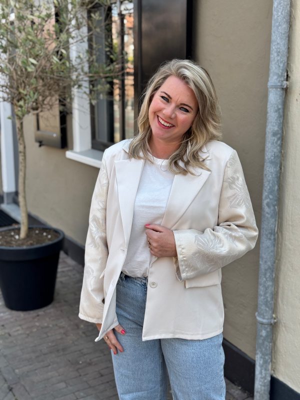 Blazer Zoé beige - Afbeelding 3