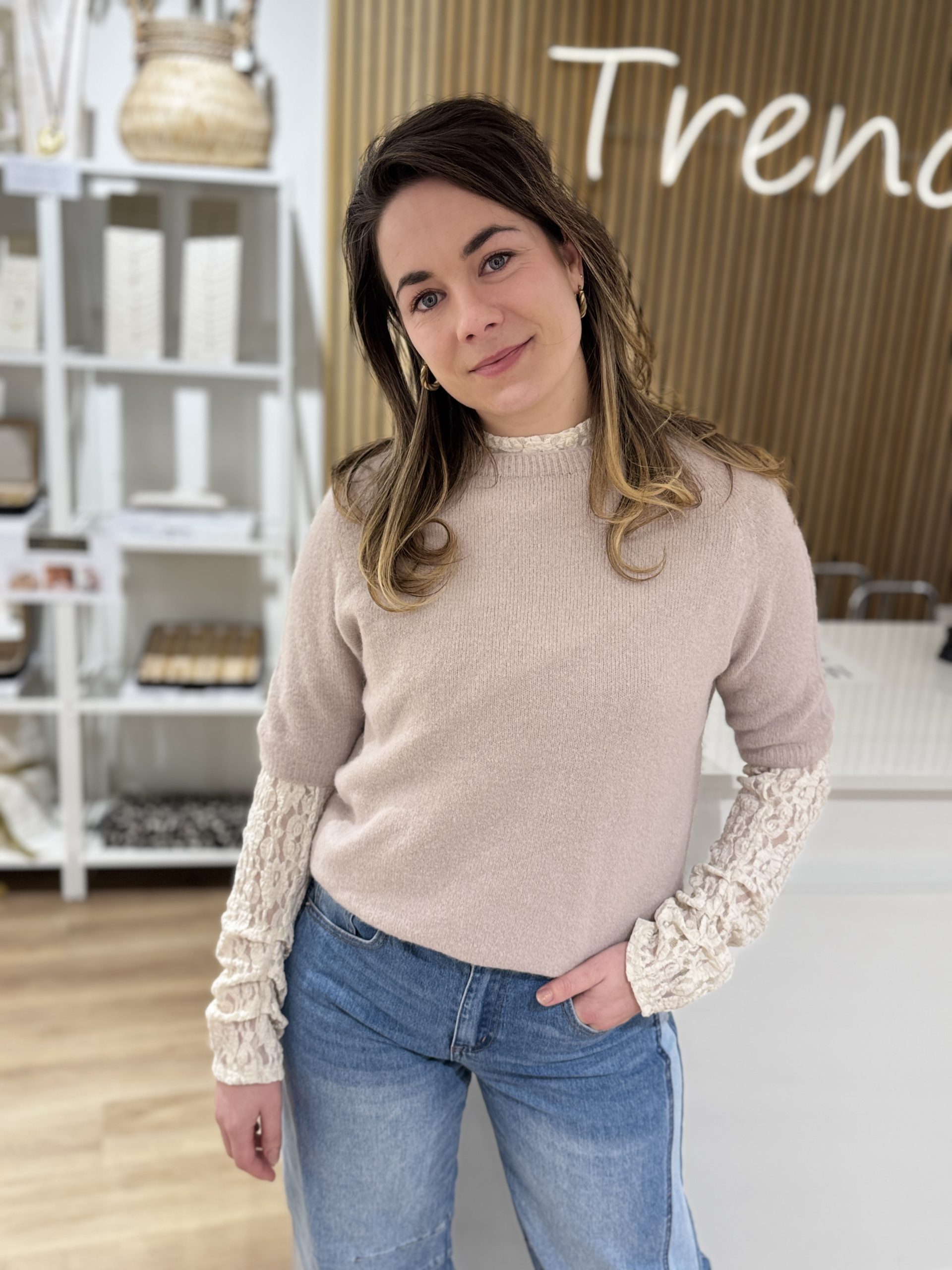 Top Eva beige - Afbeelding 4