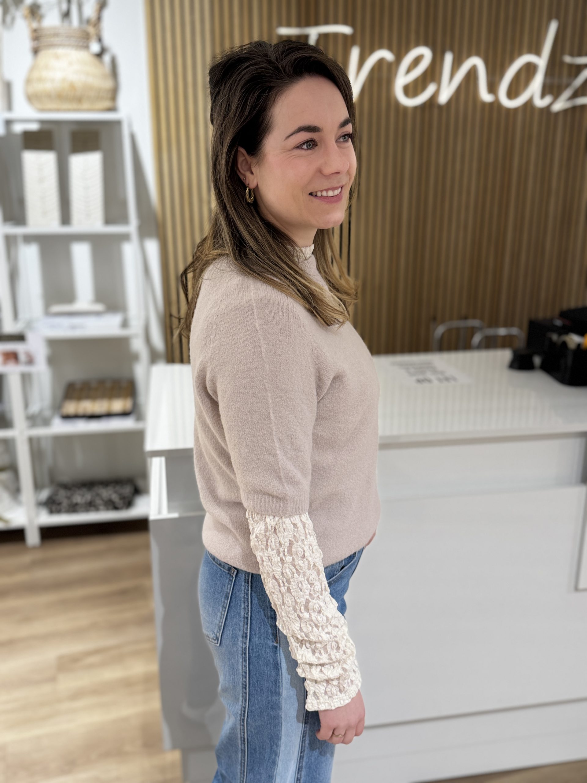 Truitje Renske taupe - Afbeelding 2