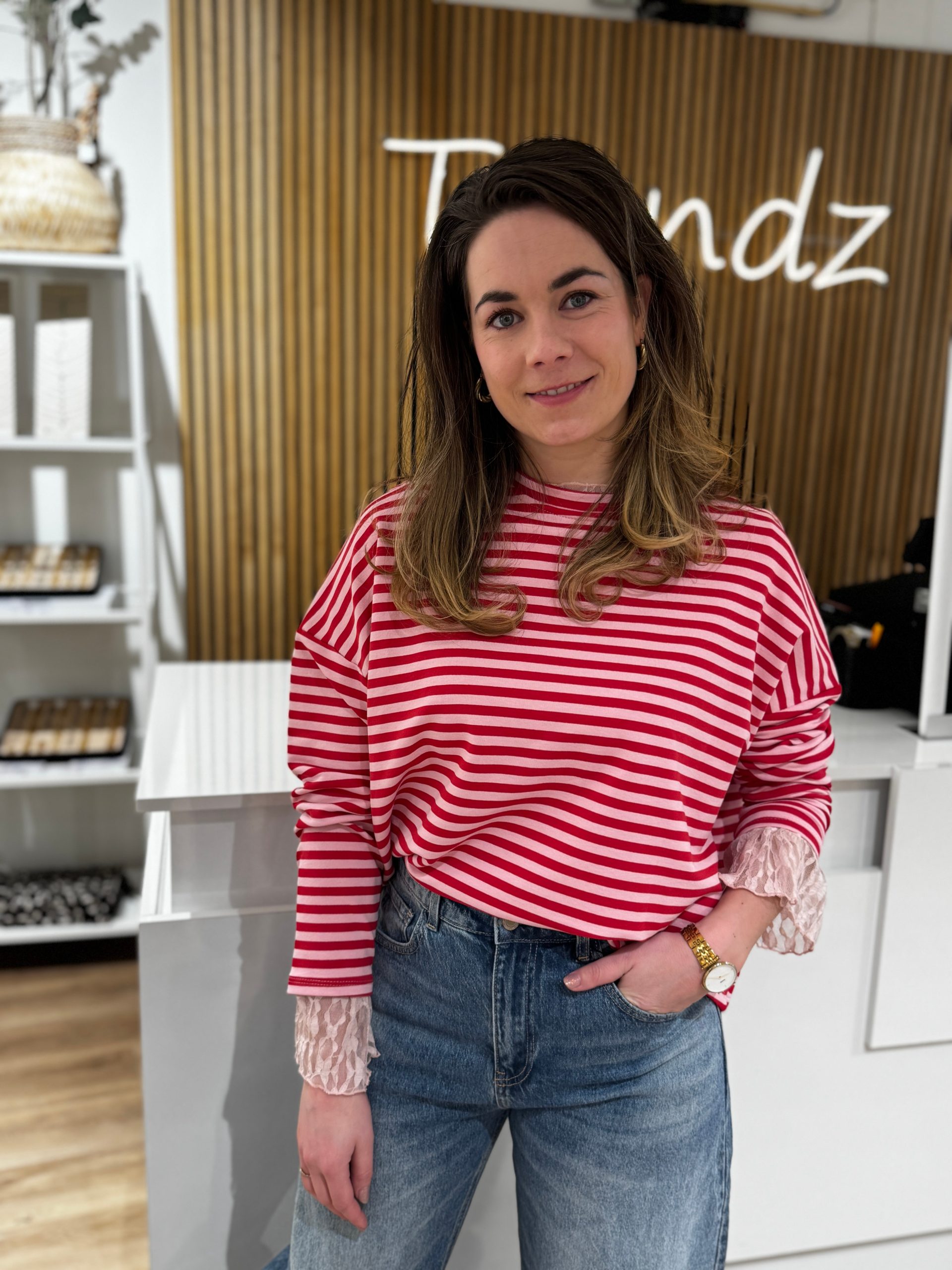 Truitje Demi roze/rood - Afbeelding 6