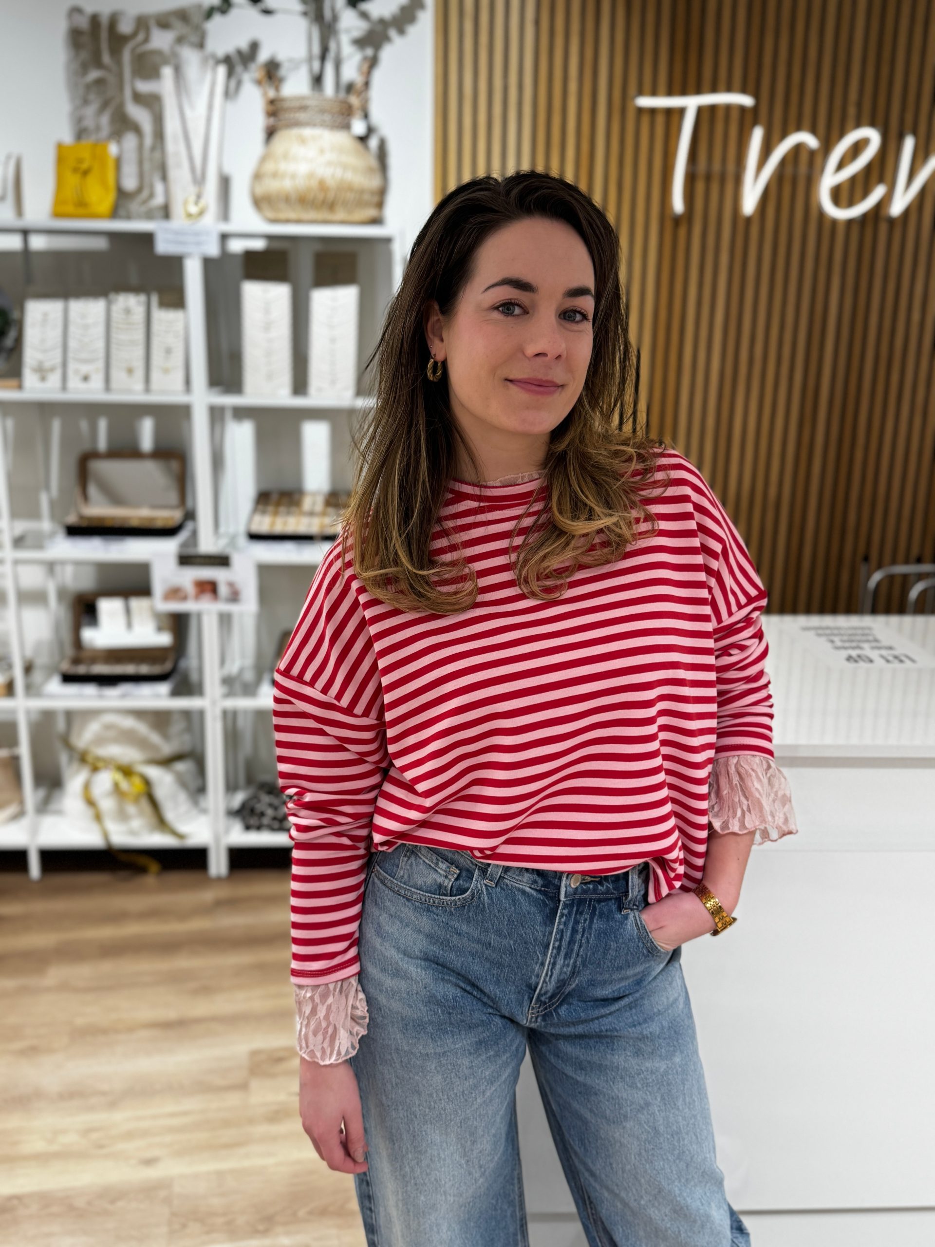 Truitje Demi roze/rood - Afbeelding 2