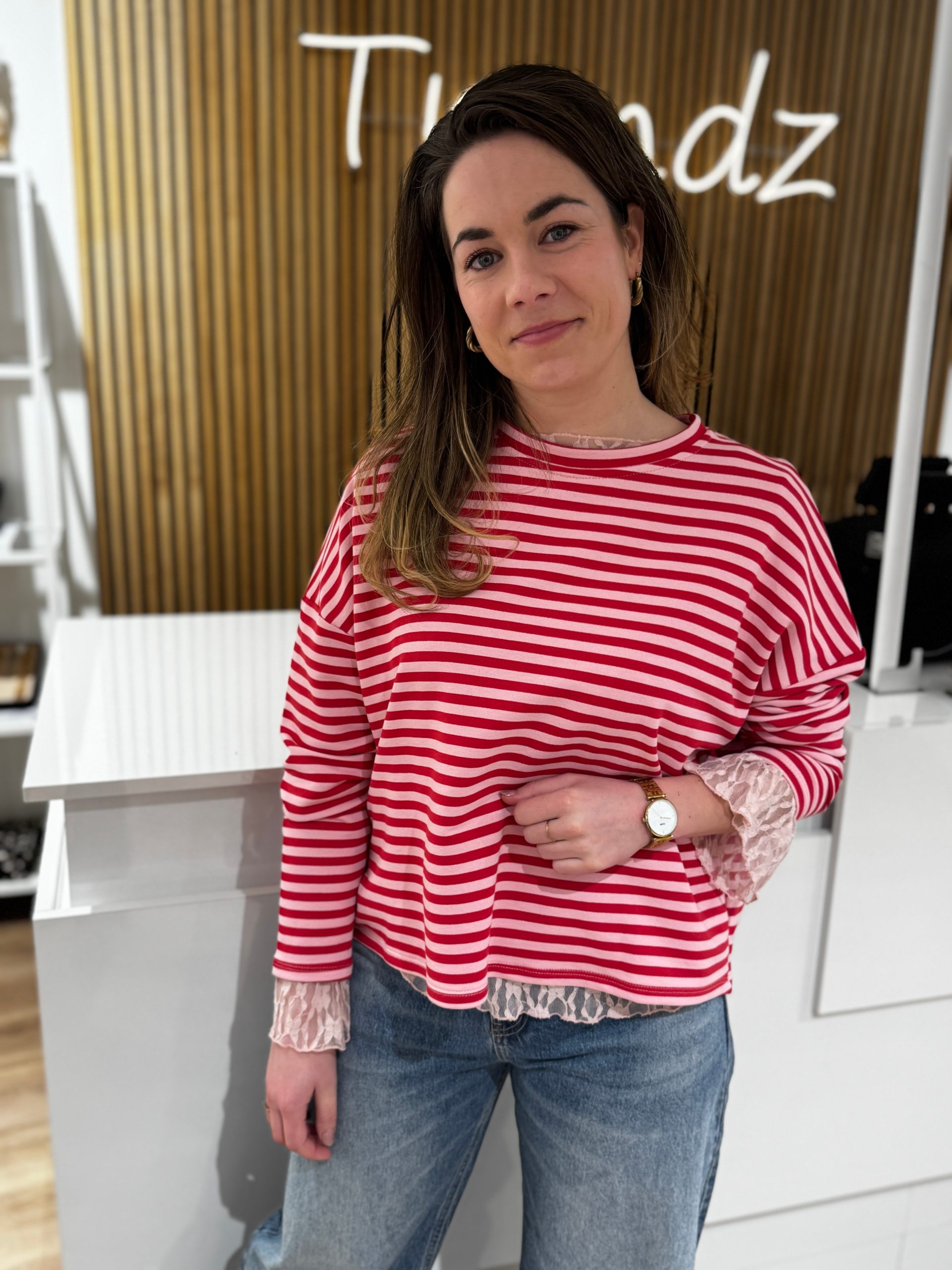 Truitje Demi roze/rood - Afbeelding 5