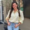 Blouse Bibi geel gestreept
