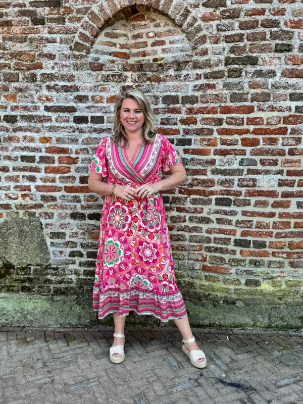 Jurk Jaëlle Fuchsia - Afbeelding 3