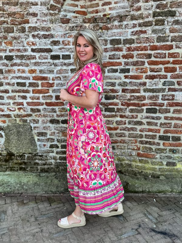 Jurk Jaëlle Fuchsia - Afbeelding 2