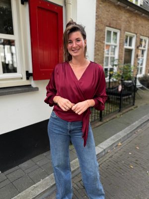 Blouse Eveline bordeaux