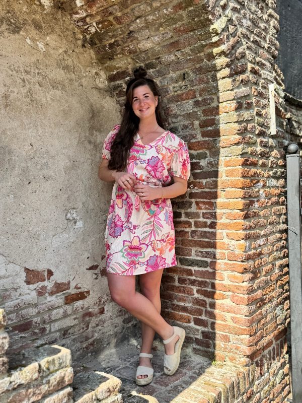 Jurkje Kim flowers roze - Afbeelding 2
