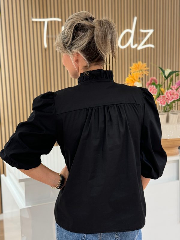 Blouse Sandra zwart - Afbeelding 2