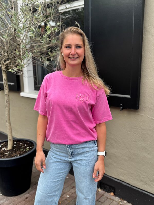 Shirtje Out of Office roze