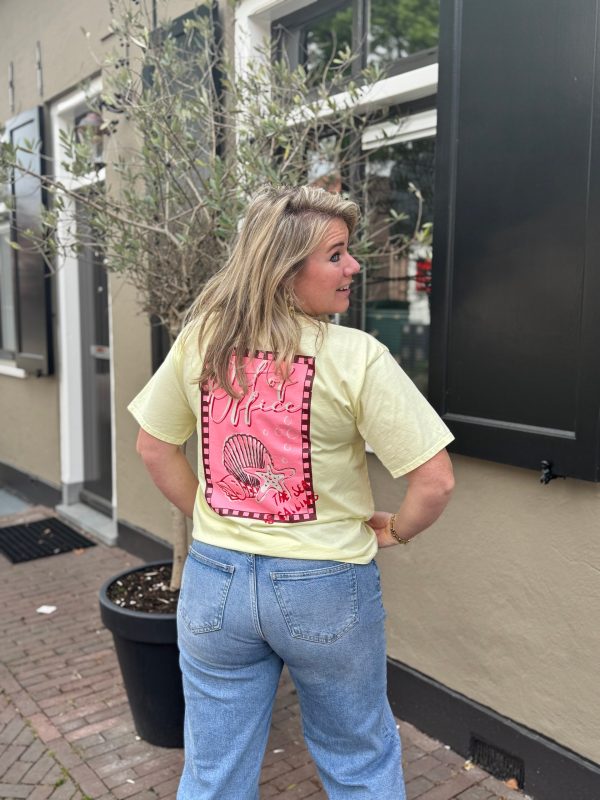 Shirtje Out of Office geel - Afbeelding 2