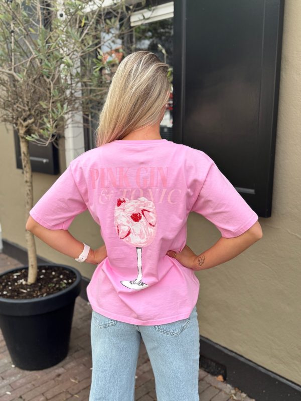 Shirtje Gin licht roze - Afbeelding 2