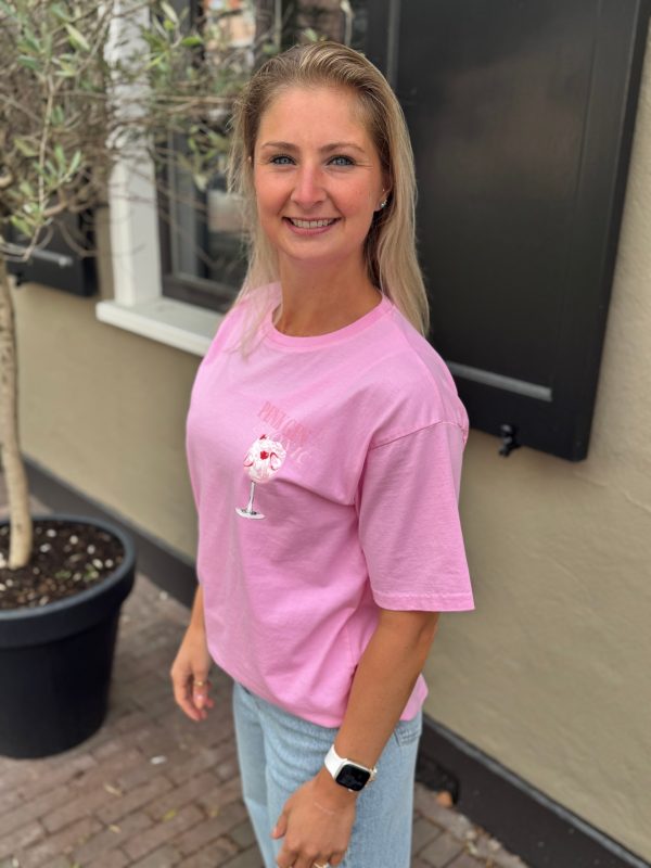 Shirtje Gin licht roze - Afbeelding 3