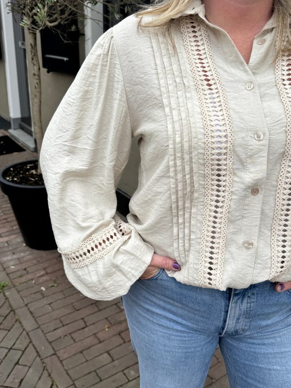 Blouse Jackie beige - Afbeelding 5