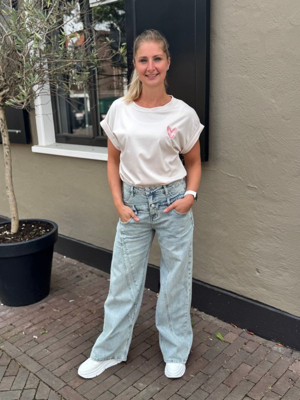Jeans Vera blue wide leg - Afbeelding 4